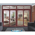 Woodwin Popular Product Double Tempered Glass Wood and Aluminium Sliding Door